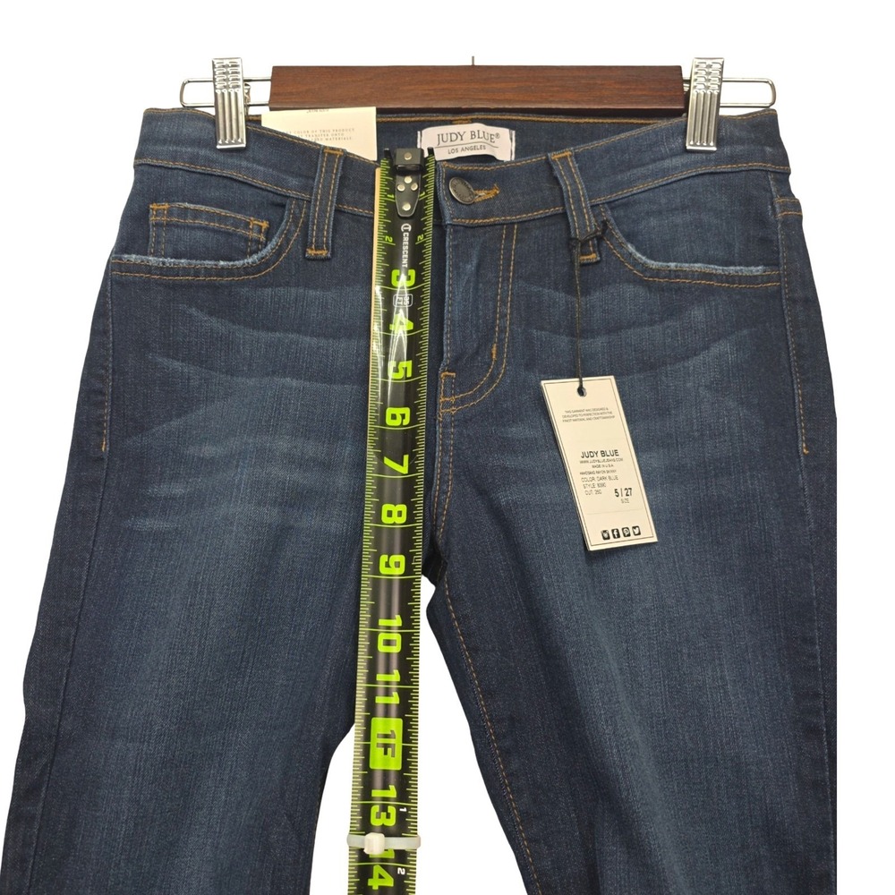 Judy Blue 8390 Handsand Rayon Skinny Jeans Dark Wash Soft Stretch Women 5/27 NWT - Picture 9 of 13